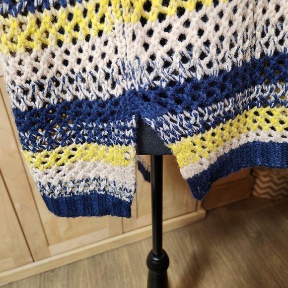 Entro Sz. L. Sweater navy gold and tan - Picture 3 of 5